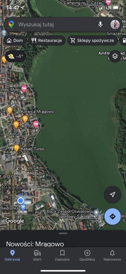 Apartament Czos Мронгово Экстерьер фото